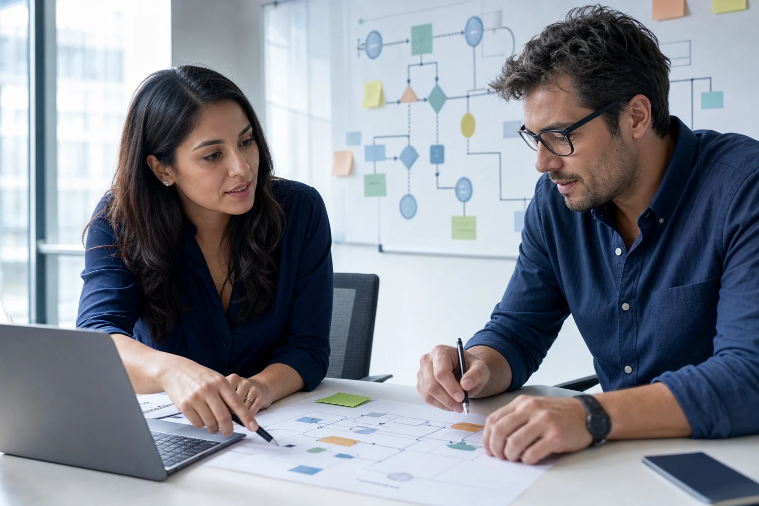 Líder de Recursos Humanos y consultor diseñando flujos e integraciones